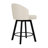26" Swivel Upholstered Counter Stool With Backrest and Metal Frame-81633861