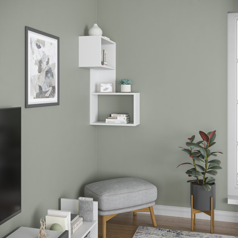 Tablette murale Roderica, Blanc