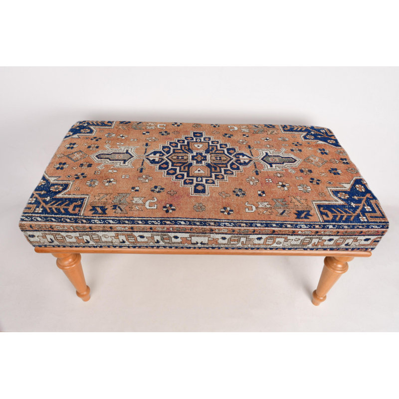 Frontdoor Bench, Desk Bench, Ottoman Bench, Upholstered Bench, Turkish Rug Bench, Kilim Bench, Home Decor Bench, Handmade Bench