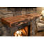 Tablettes flottantes sur mesure en bois d'érable rustique à bordure vive sur mesure | Tablettes murales en bois d'érable Ambrosia-1307083955