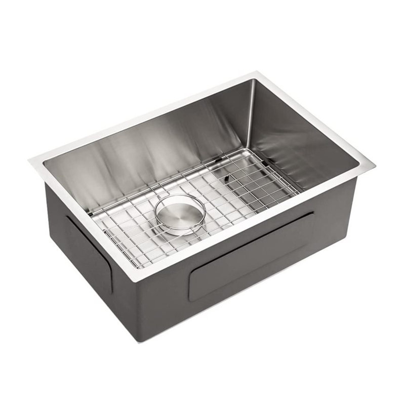 28'' L Undermount Single Bowl Stainless Steel Kitchen Sink, 10" H x 18" W x 28" L