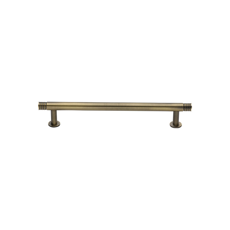 Heritage Brass Heritage Cabinet Pull Design with Rose, Antique Brass, 9.6cm