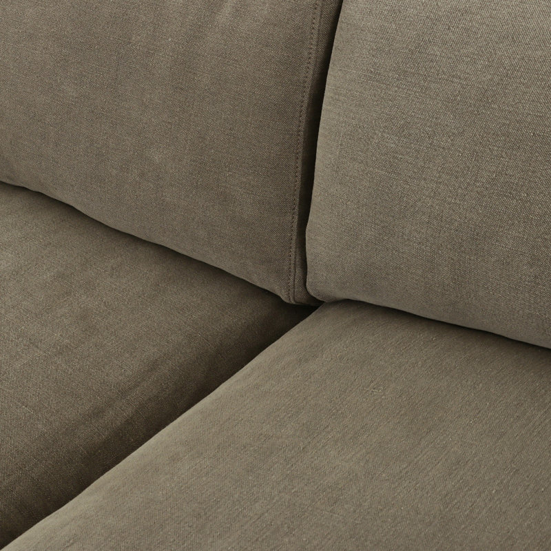 Aurelia Sectional, Broadway Olive Linen, Right Hand Facing