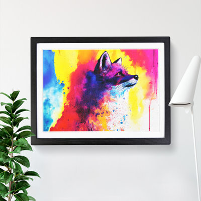 Dripping Fox Vol.2 Abstract - Framed Print