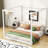 Canopy Platform Bed With Support Legs-852751200-864778003