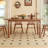 Brown Oval Solid Wood Dining Table-550693682