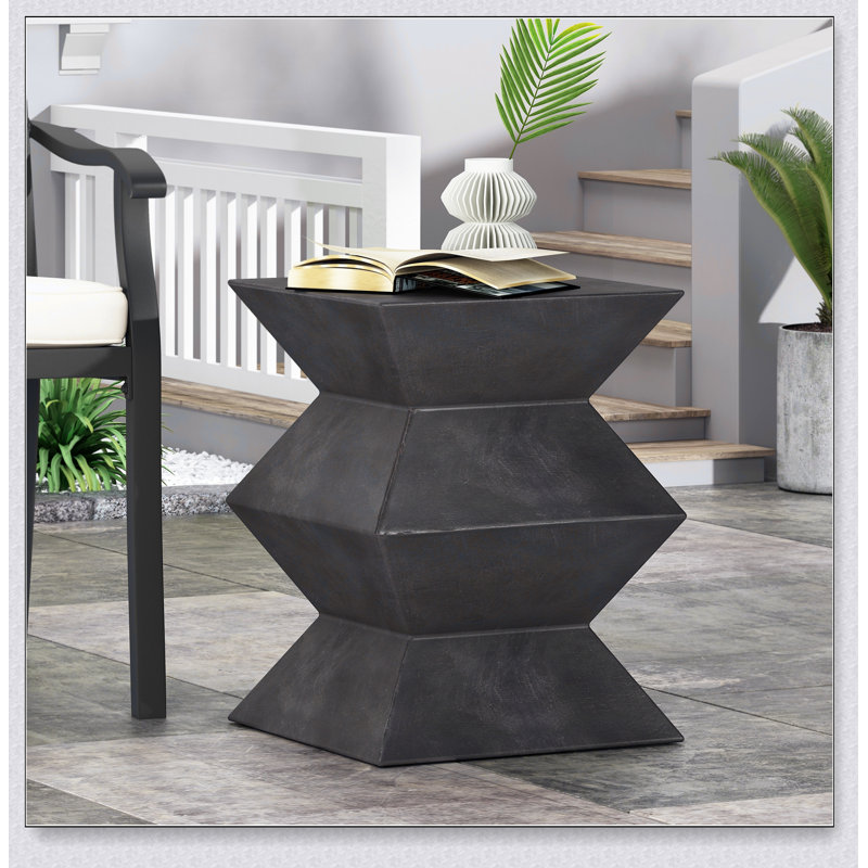 Table d'appoint d'extérieur en béton léger