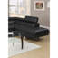 Canapé modulaire en similicuir noir-888756880