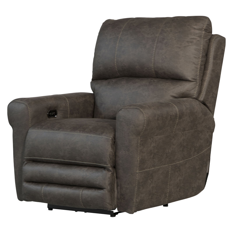 Northampt Upholstered Power Recliner, Gray