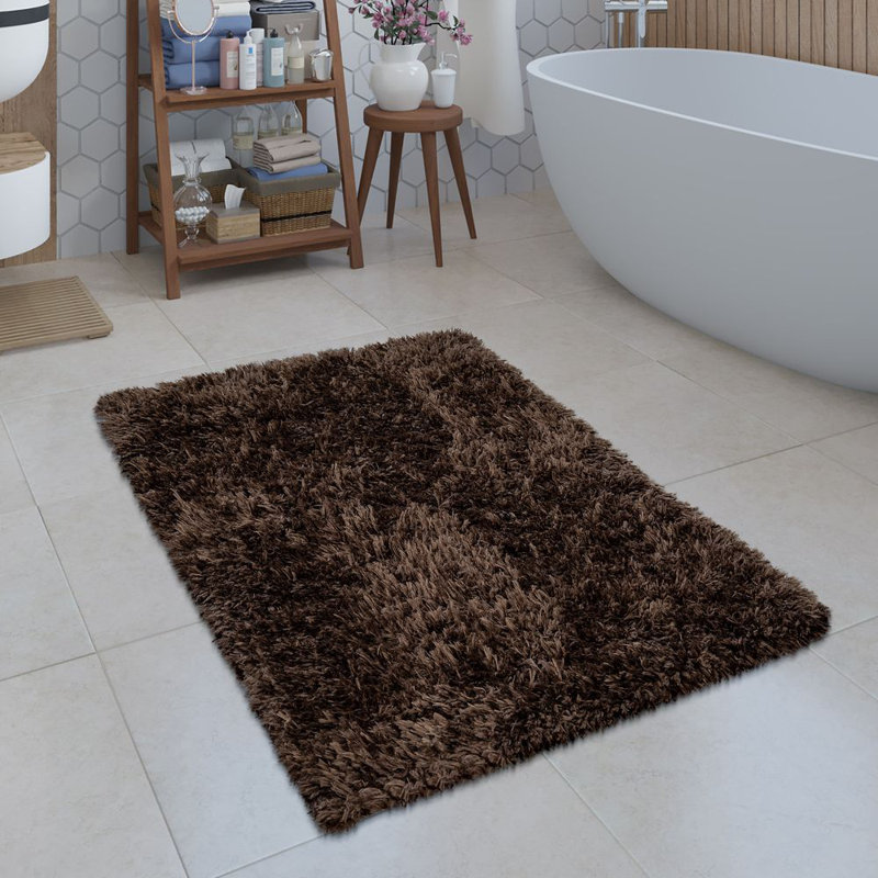 Juliette Non-Slip Bath Rug, 40 x 55cm, Brown