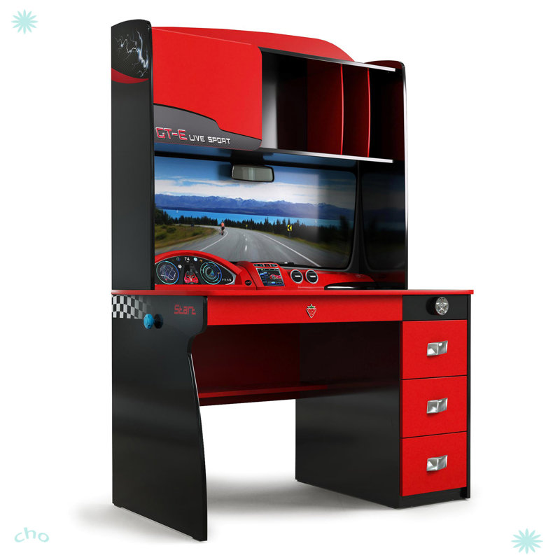 Bureau et huche avec cabinet Champion