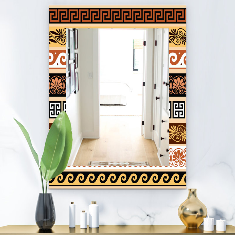 Miroir mural ancien, H 24 po x l 32 po