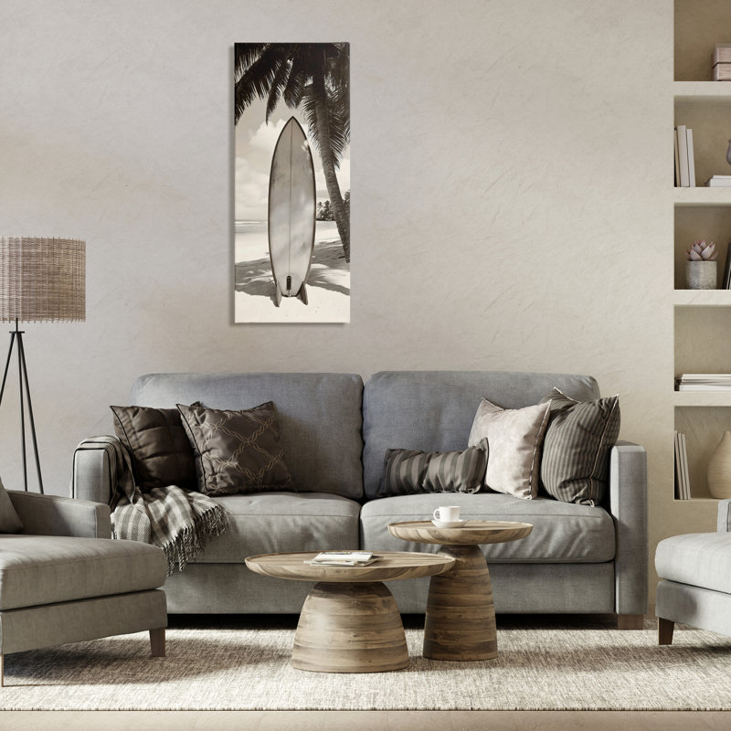Toile monochromes Surf Paradise, design par LSR Design Studio, H 40 po x l 17 po