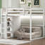 Lit mezzanine double en bois avec garde-robe intégrée et tablettes de rangement, lumière DEL-1512183287
