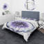 Cristal améthyste mauve - ensemble de housse de couette moderne - microfibre de polyester-66399844