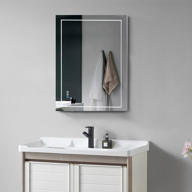 Miroir de salle de bain Maariya, H 32 po x l 40 po