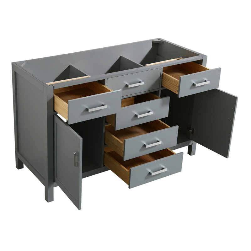 Base de meuble-lavabo simple Petrel, Gris