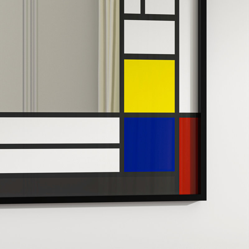 Miroir mural Ebern Designs, 27,7 po x 35,55 po, Coloré