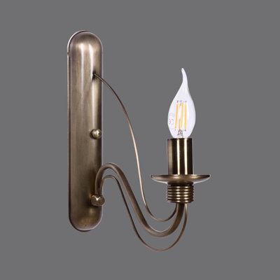 Lampe murale Elegant Glam Southwestern, corps en métal, 4,7 po x 11,8 po x 11,4 po | Douille E14, 40 W maximum | Éclairage décoratif parfait pour le salon, la chambre à coucher et le couloir | Décoration élégante et fonctionnelle