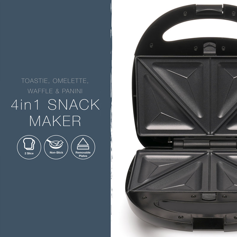 Kitchen Perfected Non Stick Specialty Grill Sandwich Maker with Lid