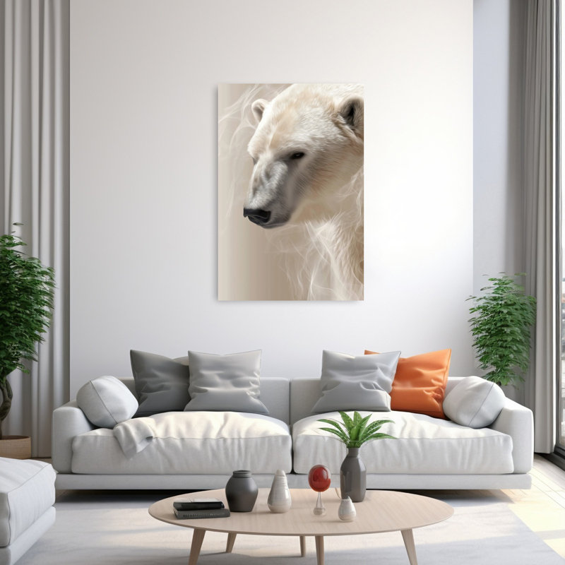 Ours polaire éthéré, 60" H x 40" W