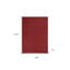 Tapis d'extérieur rouge brique 4 pi x 6 pi résistant aux taches