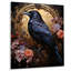 Corbeau opulent serment - décoration murale corbeau en métal-1825349973