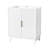 30'' White Bathroom Vanity Cabinet with Grille Doors-123186275-123186273