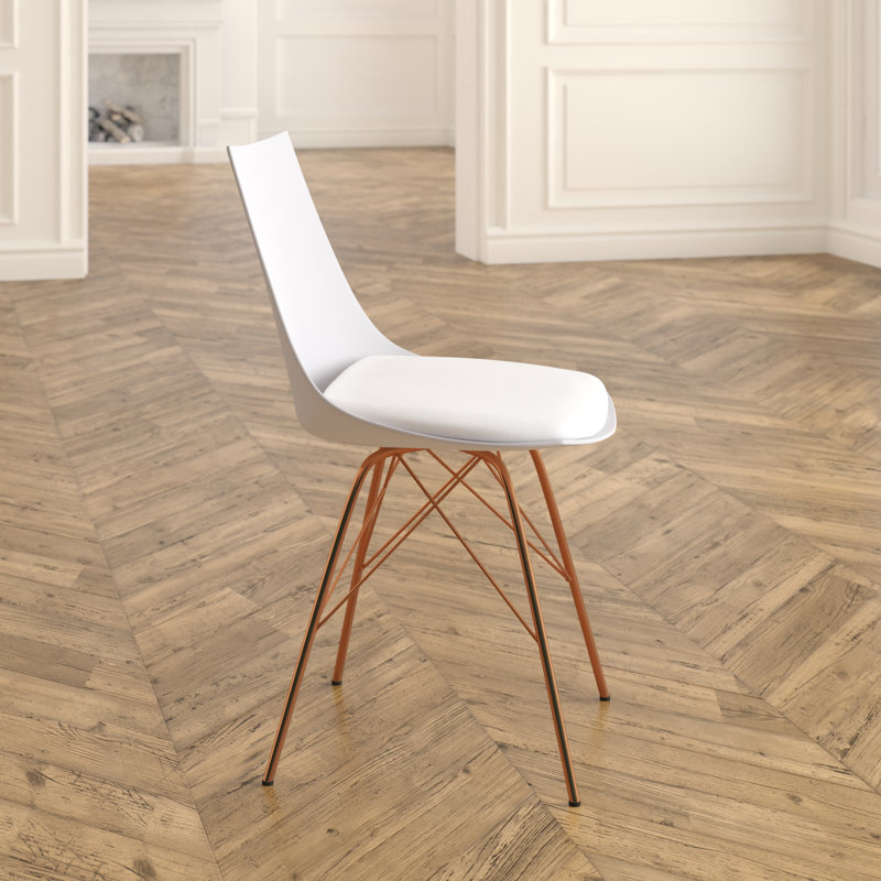 Chaise d'appoint Chunyi, Blanc / Doré