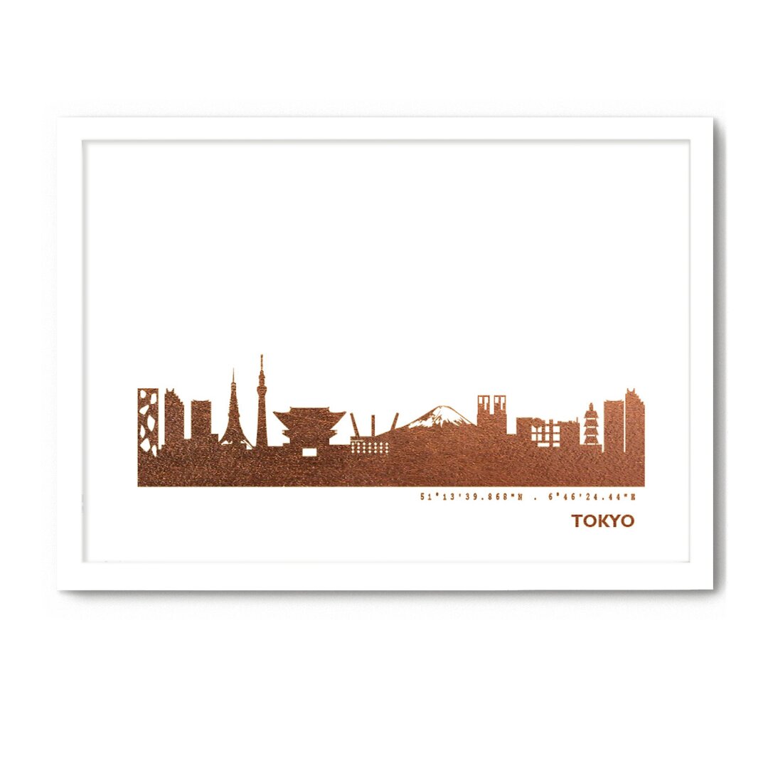 Gerahmtes Poster Tokyo Skyline