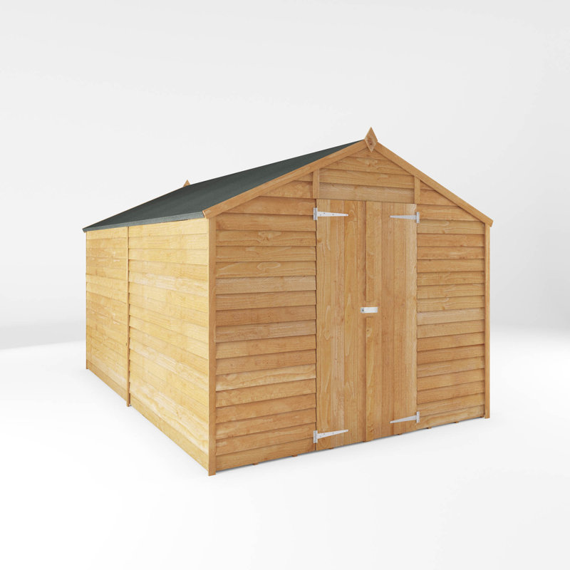 Mercia 12 x 8ft Overlap Apex Windowless Shed, No