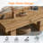 42" Farmhouse Coffee Table, Rustic Coffee Tables For Living Room-176579985-176579987