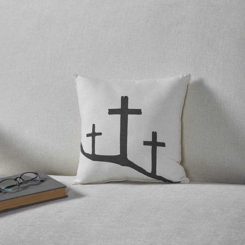 Risen Cotton Reversible Throw Pillow