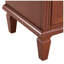 Table de chevet Farmhouse avec station de charge, 2 tiroirs et rangement ouvert, table de bout à pieds en bois massif avec ports USB et prises pour la chambre à coucher, noyer