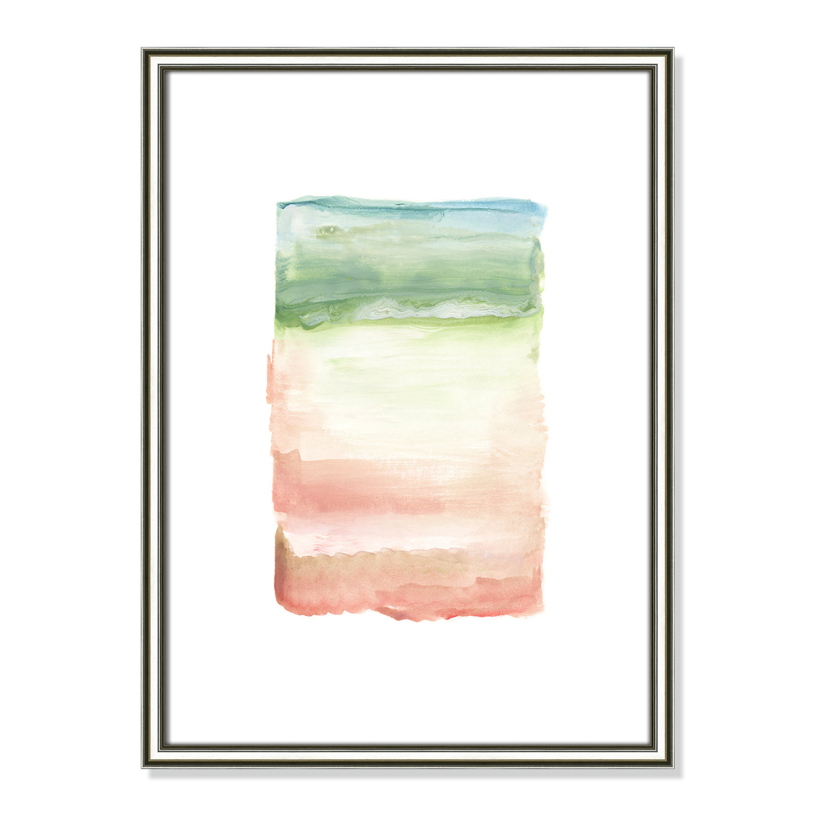 Nabi "Skye I" Print, 24.25" H x 18.25" W x 0.88" D, Silver Framed Paper