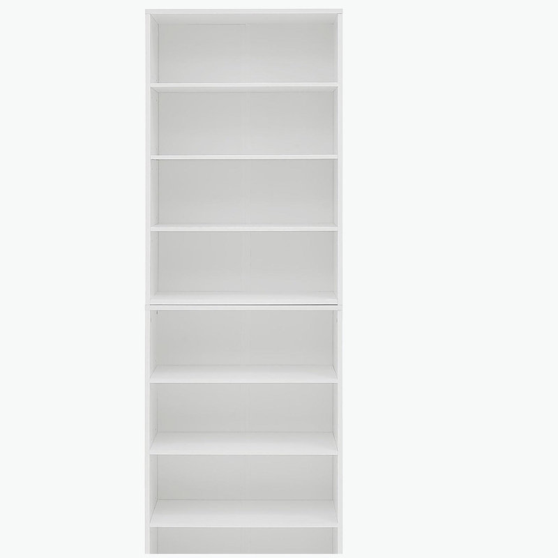 Tablette de rangement réglable à 8 couches, bibliothèque de présentation, bibliothèque double couche multifonctionnelle, peut être démontée en deux bibliothèques de rangement à 4 couches