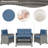 Amei 4 - Person Patio Conversation Sets With Cushions-1597088737