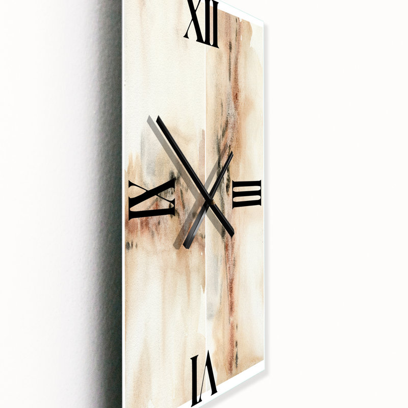 Horloge murale abstraite et taches, Grand