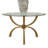Teton Extendable Round Glass Top with Iron Base Dining Table-38431890-38431887