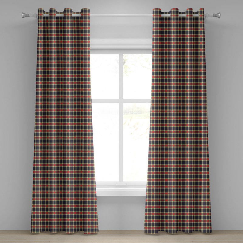 Sateen Semi Sheer Curtain Pair, 50" W x 72" L