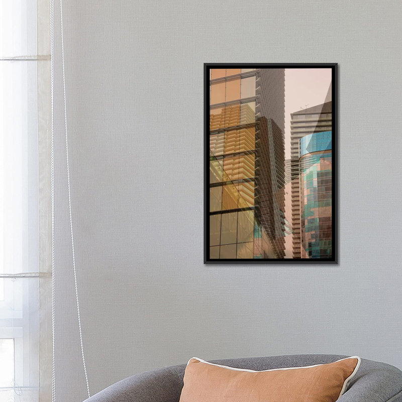 «Double Take I», impression sur toile, Toile avec cadre noir, Pas de tapis, H 26 po x l 18 po x P 1,5 po