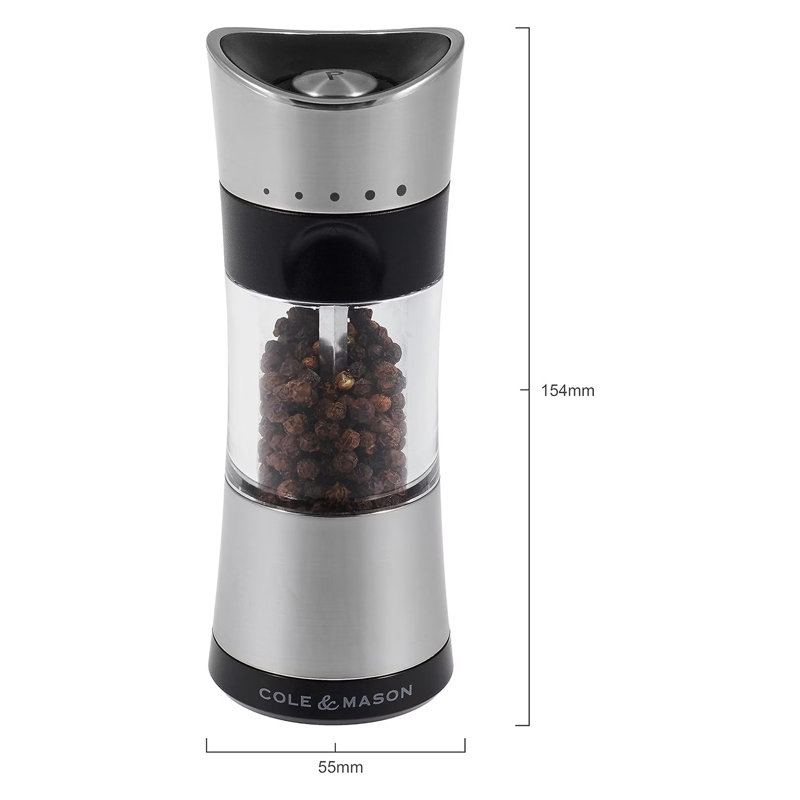 Horsham Precision+ Pepper Mill 154mm - Chrome/Silver