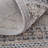 Cainsville Geometric Machine Woven Ivory/Material DetailsGray Area Rug-1749729348