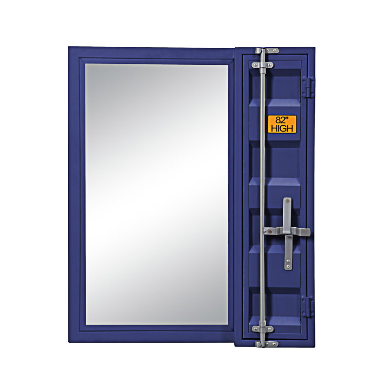 Miroir de salle de bain, Bleu