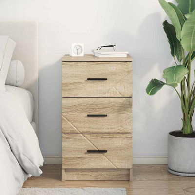 38cm W Manufactured Wood Bedside Table