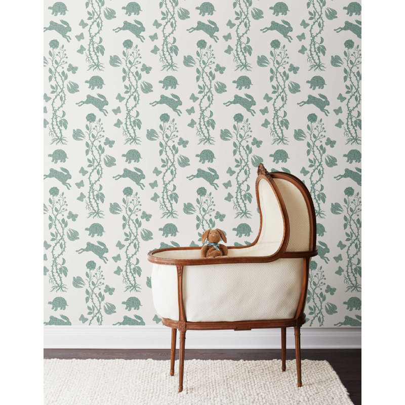 Fable Wallpaper | Clover / Traditional / Roll - 27" x 30', Clover