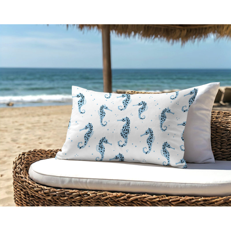 Coussin Barnon, Bleu, H 14 po x l 20 po