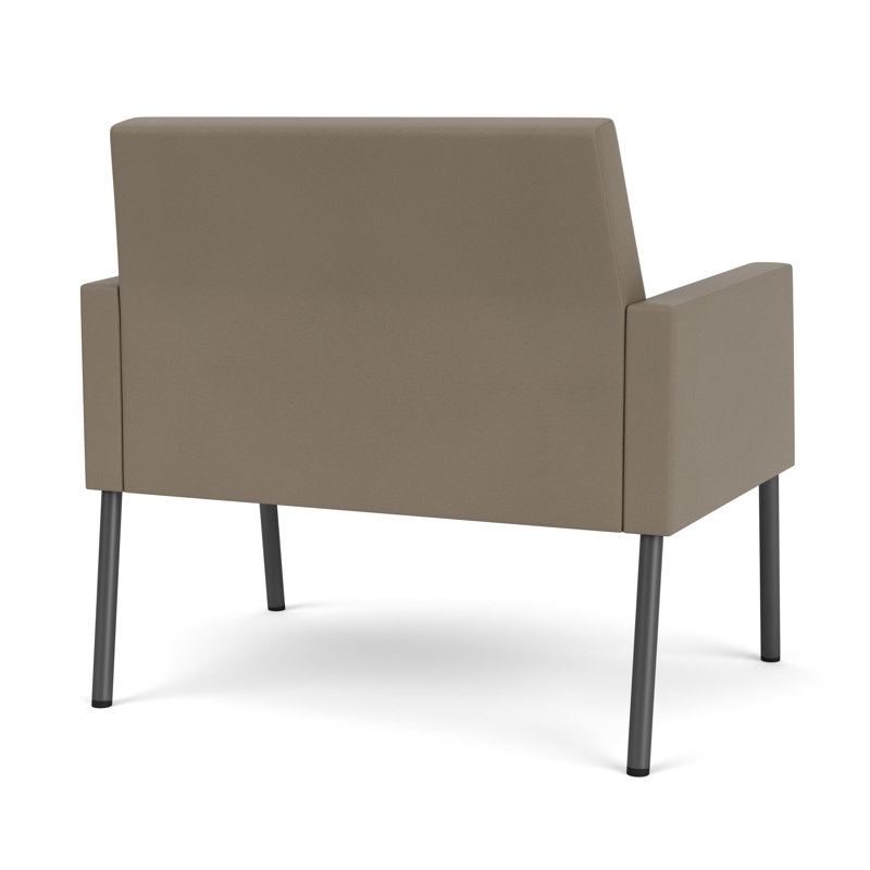 Fauteuil de réception Mystic, Gris anthracite, Modena blé