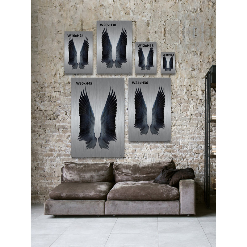 «Murchison Black Wings» par Parvez Taj - reproduction imprimée, H 18 po x l 12 po x P 1,5 po