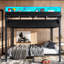 Lit superposé double en métal avec tablettes de rangement Ports USB et lumières DEL NexVault-130024871-130024870
